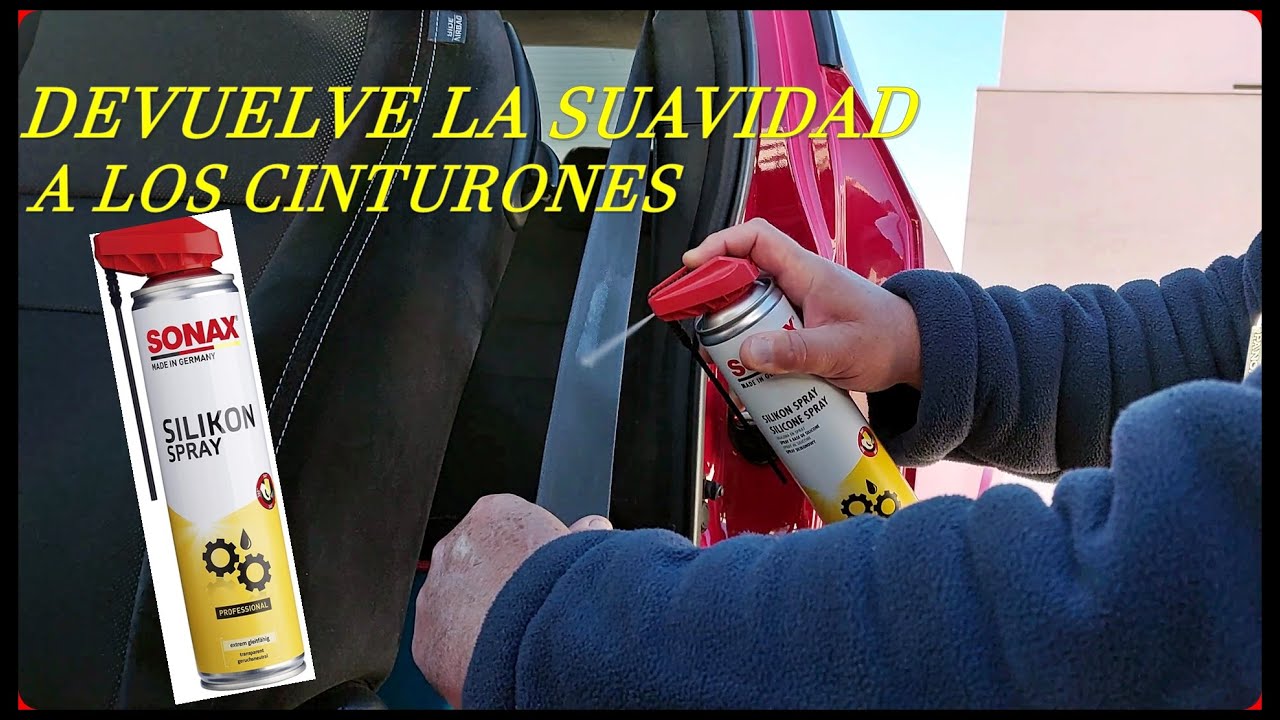 spray de silicona para cinturones de seguridad