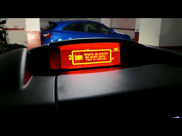 stop pare el motor presion aceite