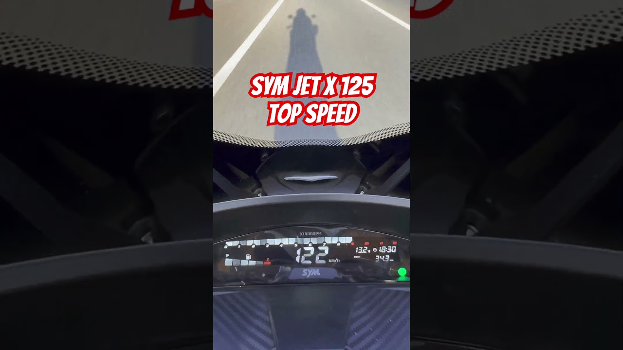sym jet x 125 velocidad máxima