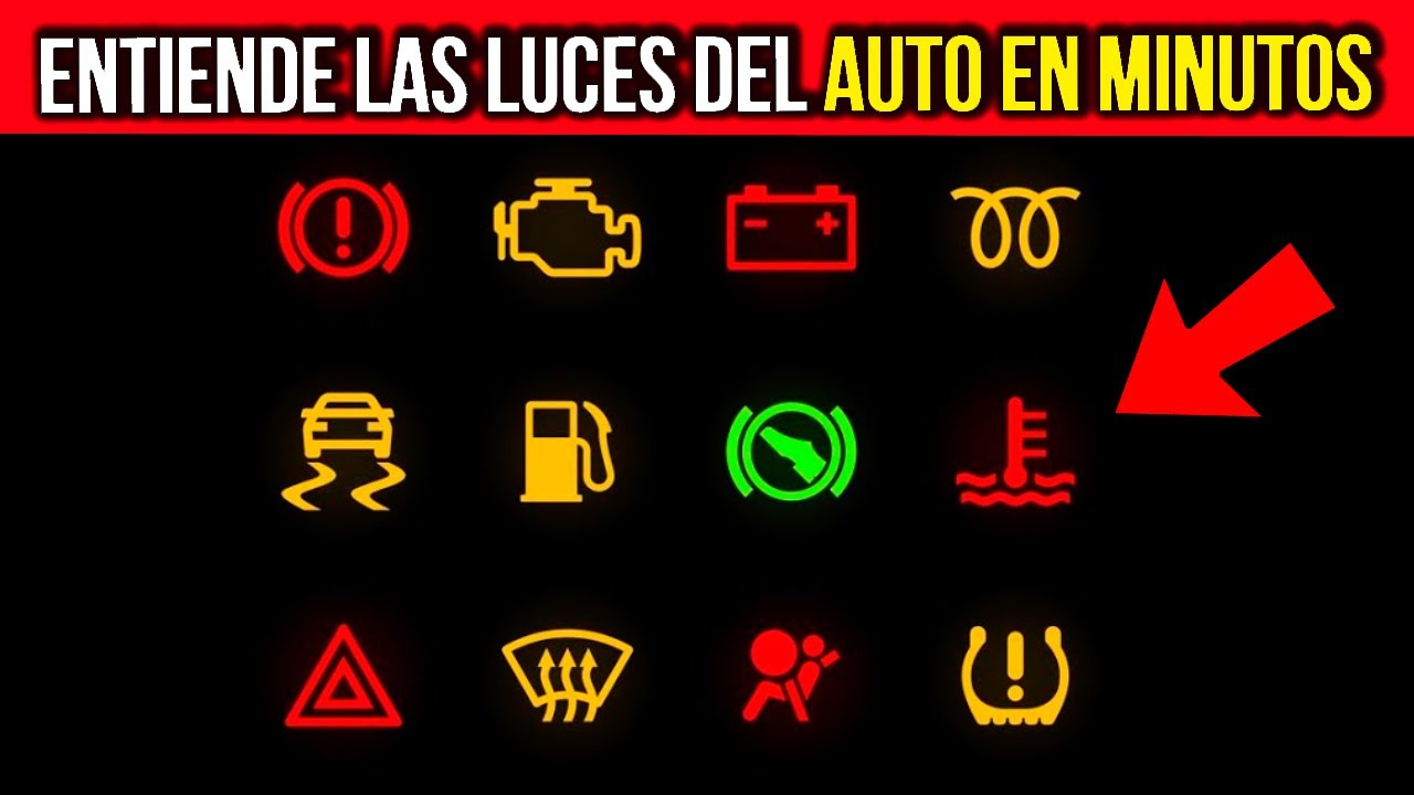 todas las luces del tablero y su significado