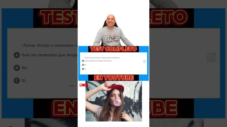 tomar chicles o caramelos reduce la tasa de alcoholemia