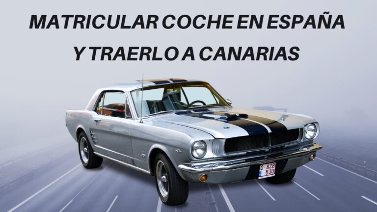 traer coche de península a canarias impuestos