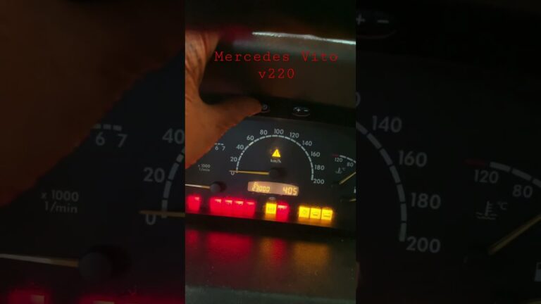 vito w638 el cuadro no se apaga